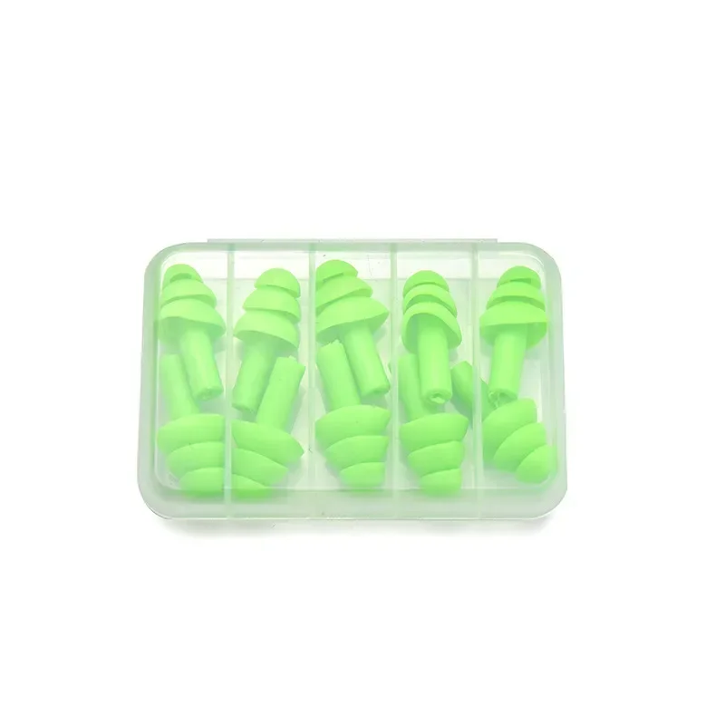 10 Pairs Ear Plugs Sound insulation Waterproof Silicone Ear Protection Anti-noise Sleeping Plug For Travel Noise Reduction