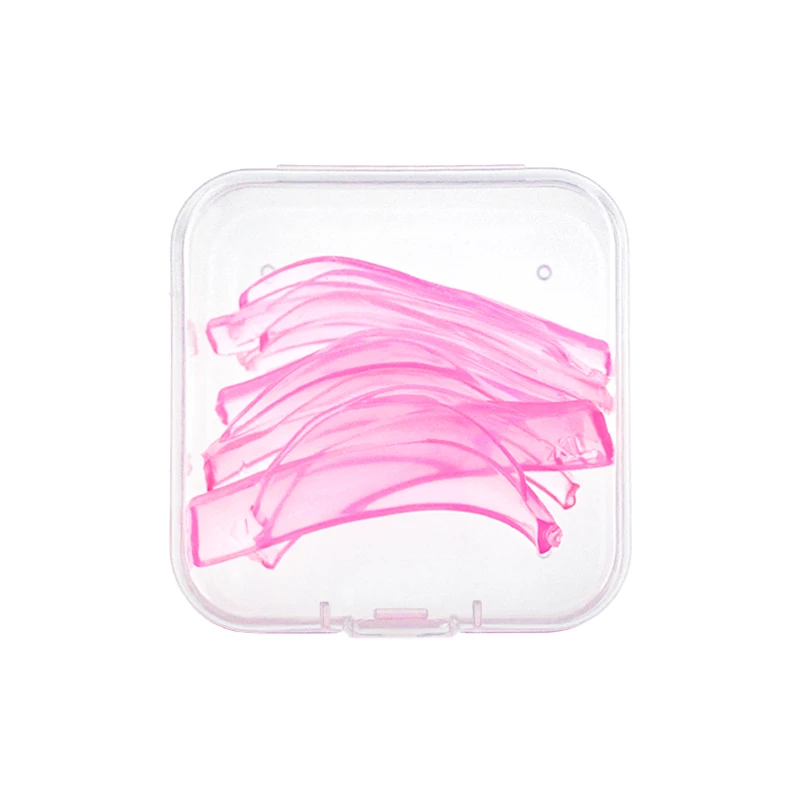 Crescent Silikon Wimpernlifting-Pads, Rosa, 4 Größen S/M/LXL, Wiederverwendbare Wimpernperm-Pads für Salon-Laminierung – Detail 9