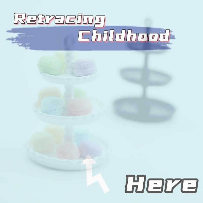 

1Pc 3-layer Dollhouse Mini Cake Tray Model Ornaments Simulation Miniature Cake Stand Toy Scene Decoration Doll House Accessories