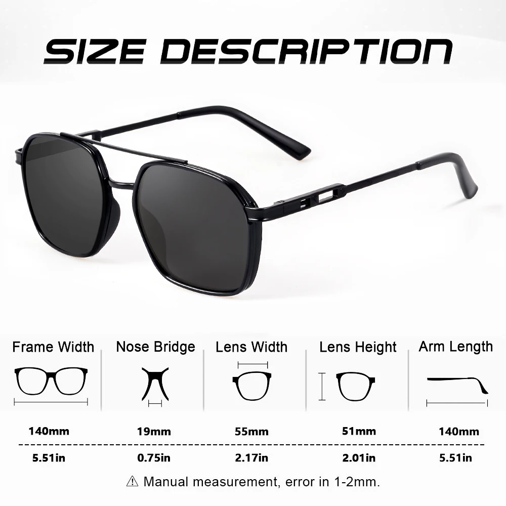 CRIXALIS Polarisierte Sonnenbrille Für Frauen Männer Vintage Mode Metall Rahmen Sonnenbrille Reisen Fahren Golf UV400 Schutz – Detail 3