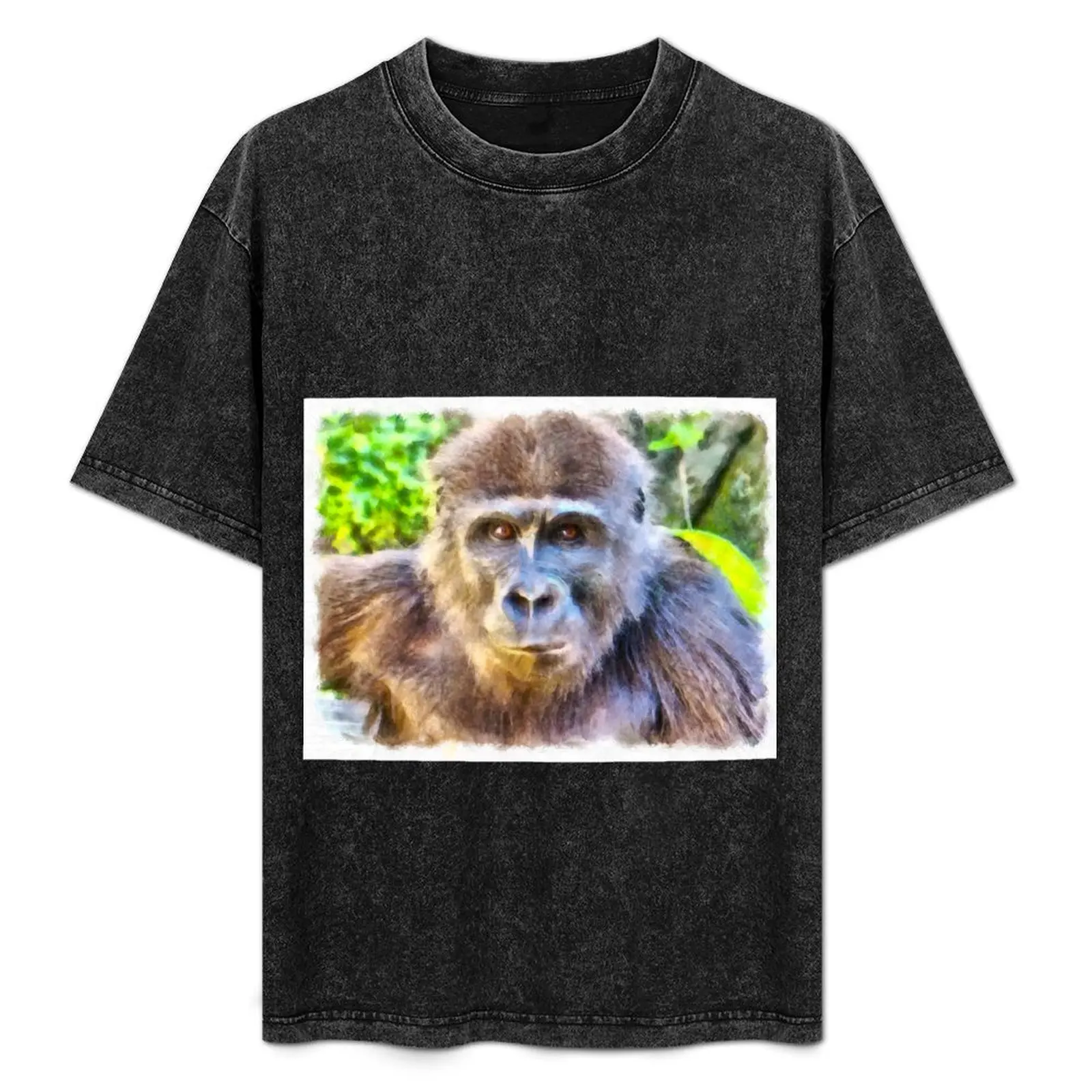 

Bonobo Watercolor T-Shirt Plus Size Gym Sports T-Shirt