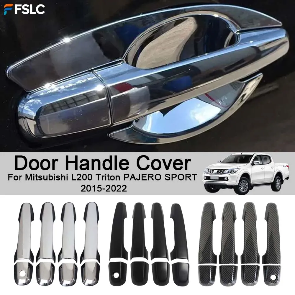 

Car Decoration Door Handle Cover For Mitsubishi L200 Triton PAJERO SPORT 2015-2022 Cars Accessories Upgrade Modify A Car