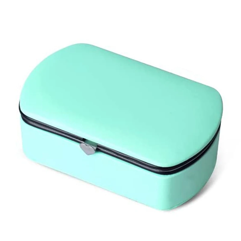 

Jewelry Storage Box Pu Simple Portable Jewelry Box Ring Earrings Necklace Jewelry Storage Box With Mirror