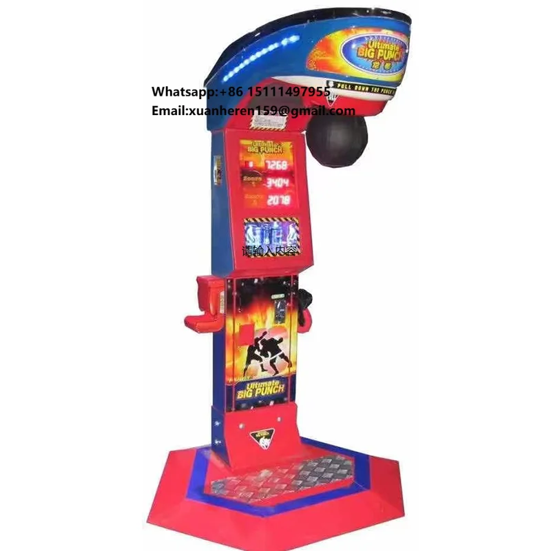Wholesale Coin Operated Crane Machine Arcade Card Payment Punching Bag Kick Matching Vending Training Electronic LUCK Gaming