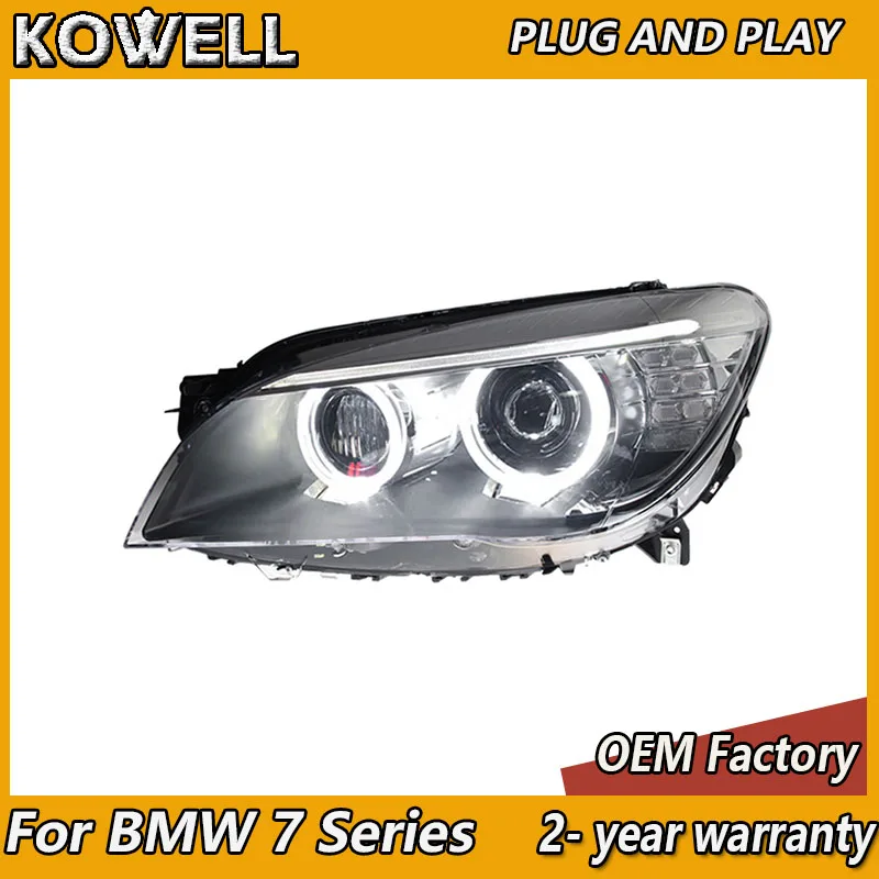 Stylizacja samochodu dla BMW F02 lampa czołowa 2009-2015 BMW 7 Series reflektory 730i 735i 740i 750i 760i kierunkowskazy DRL niskie światła drogowe