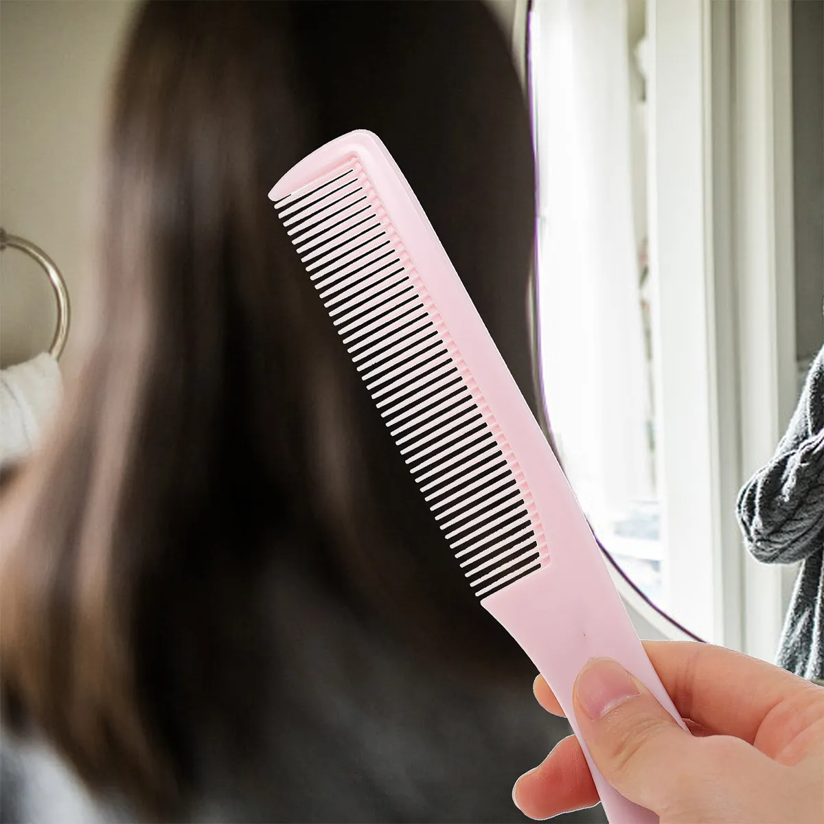 

2Pcs Anti-Static Fine Tooth Comb Hairdressing Tool Salon Barber Household Hair Comb Combs for Women Combs for Women