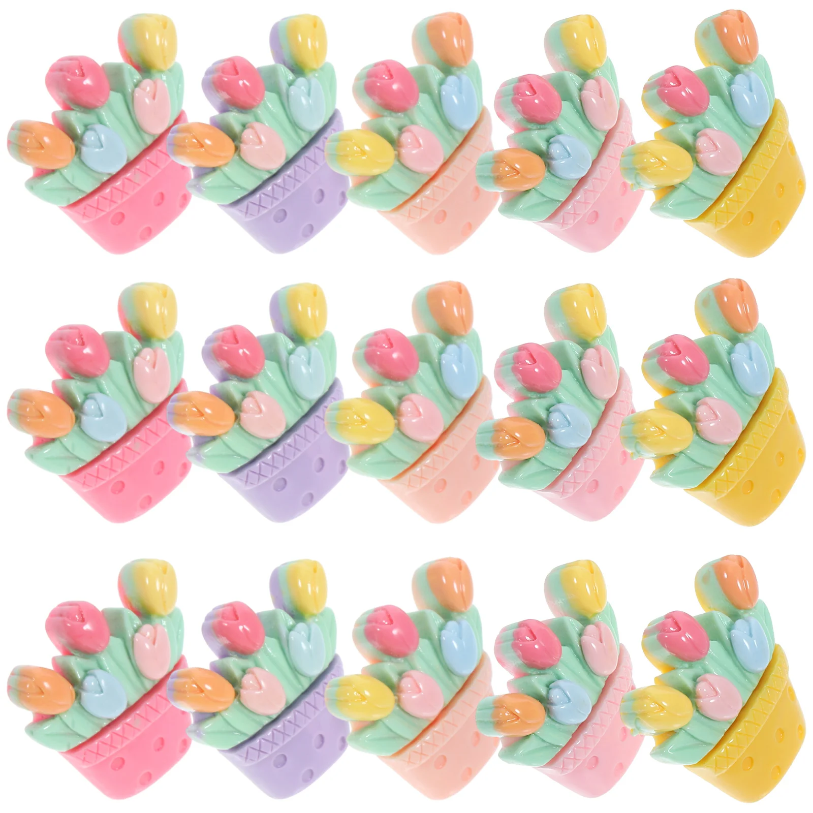 

20Pcs Resin Pushpins Multi-Function Flower Shaped Thumbtacks for Office Study Cork Board Map Marking Accessories