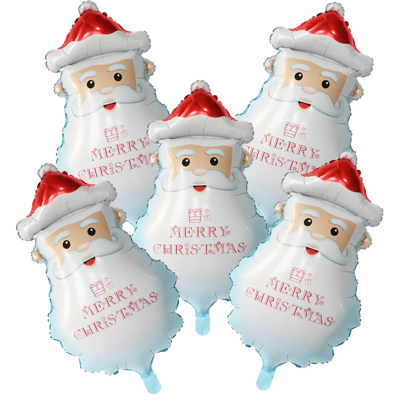 5 قطعة عيد الميلاد احباط بالون مملوء بالهليوم سانتا ثلج البطريق كاندي عيد ميلاد سعيد موضوع الطرف الديكور الهواء Globos هدايا الاطفال