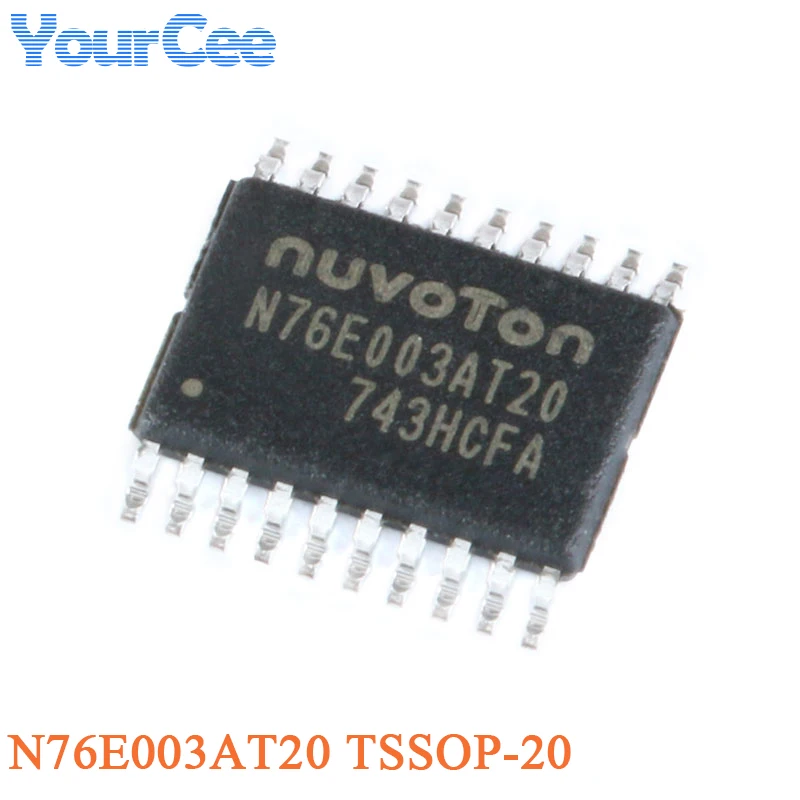 5PCS/1PC N76E003AT20 NUC029LAN N76E003AQ20 M058LDN NANO100SE3BN N32905U1DN W78E054DFG MINI54FDE W78E052DFG Single Chip MCU