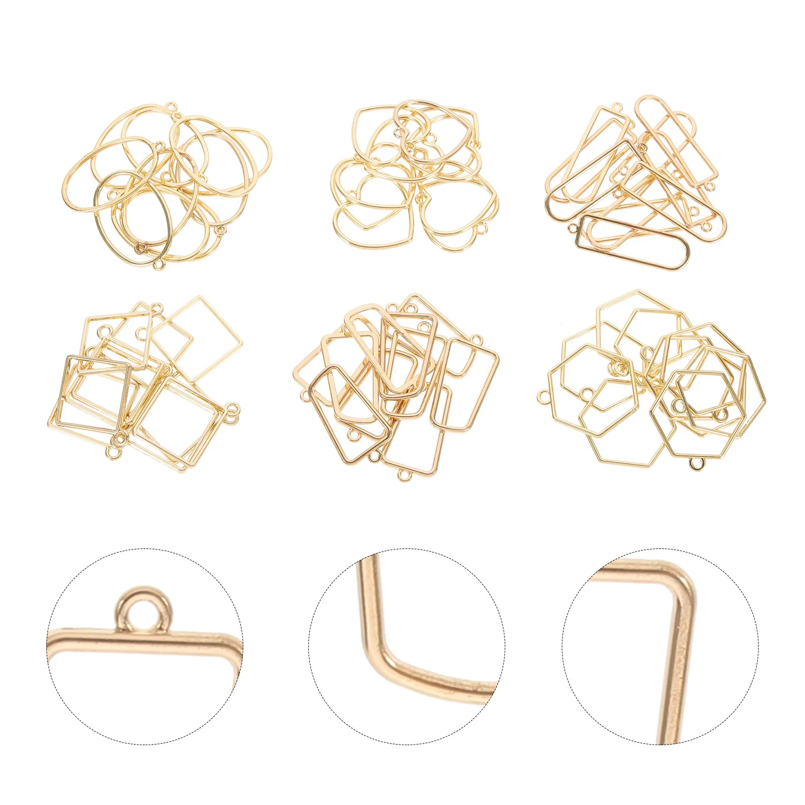 

60 шт. влагостойких подвесок из сплава для создания праздничной атмосферы, аксессуары для рукоделия, подвески для брелоков и серег, фурнитура