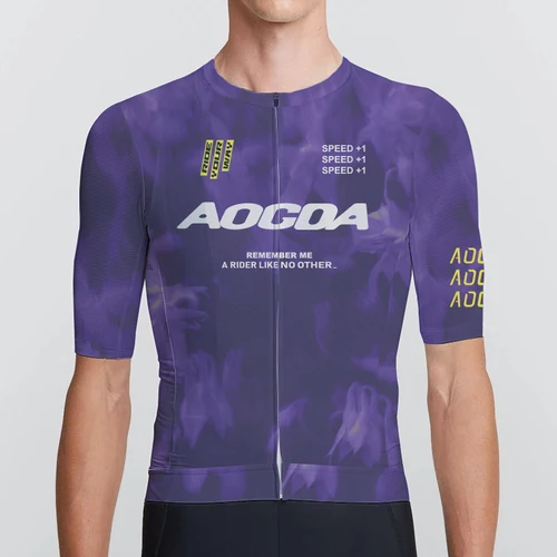 Imagen 1 del producto Aogda Ropa de ciclismo cómoda,Camiseta de ciclismo para hombre,Camiseta de bicicleta transpirable y de secado rápido,Camiseta de ciclismo profesional Air