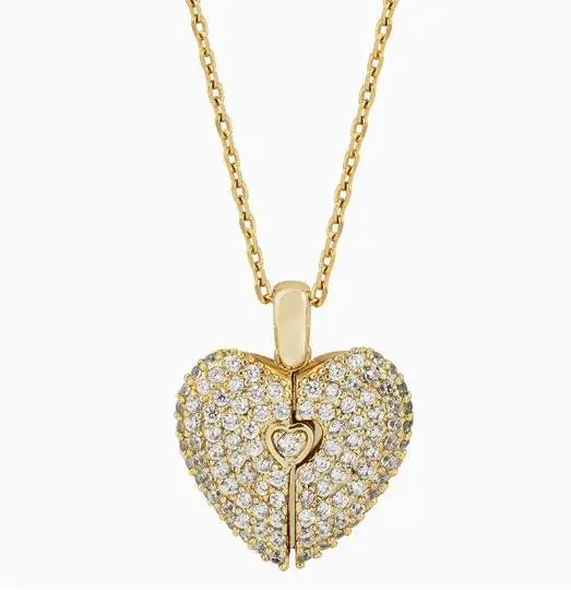 

Titanium Steel Heart Pendant Necklace Women Lightweight Classic Design Easy to Open for Any Occasion Gift Heart Charm Necklace