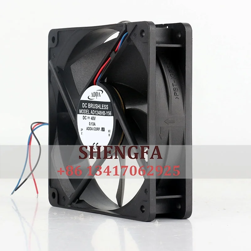 

AD1248HB-Y56 ADDA Case Fan Dual Ball Bearing DC48V 0.13A 120×120×32MM 12032 Inverter Cooling Fan
