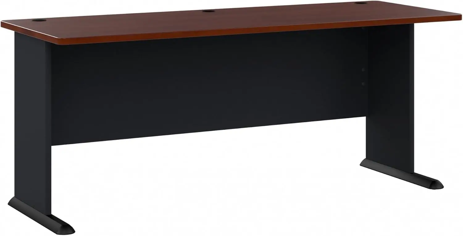 Bureau de direction série A avec gestion des fils, table d'ordinateur contemporaine pour la maison et le bureau professionnel