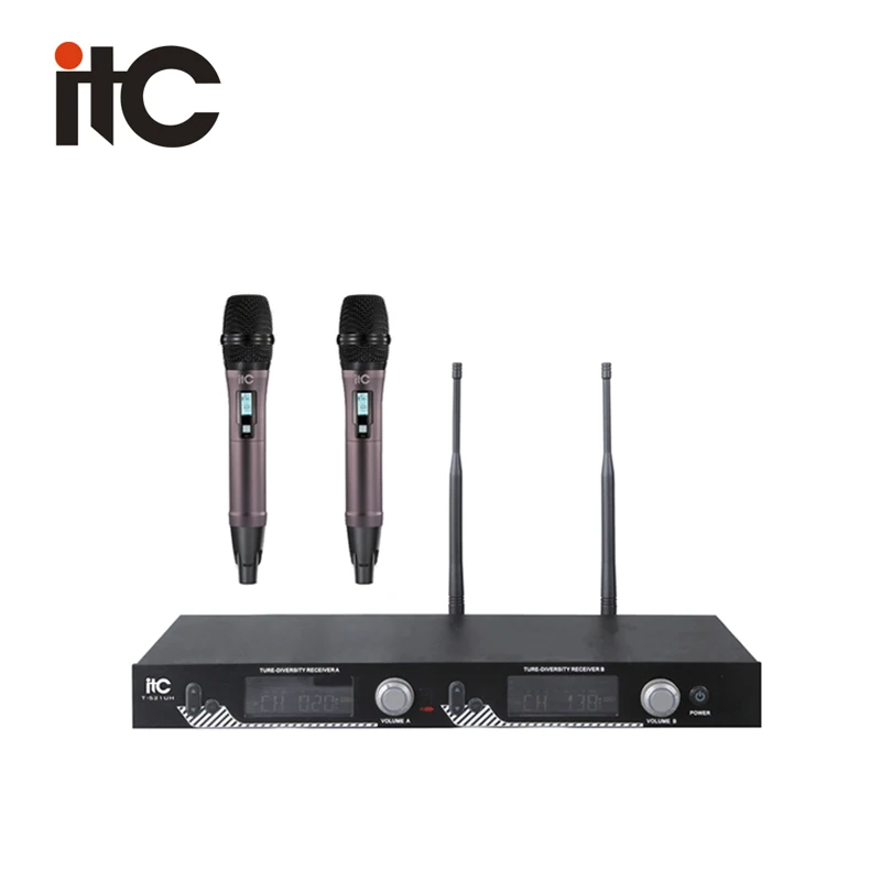 ITC PA System LCD Wireless Uhf Microphone