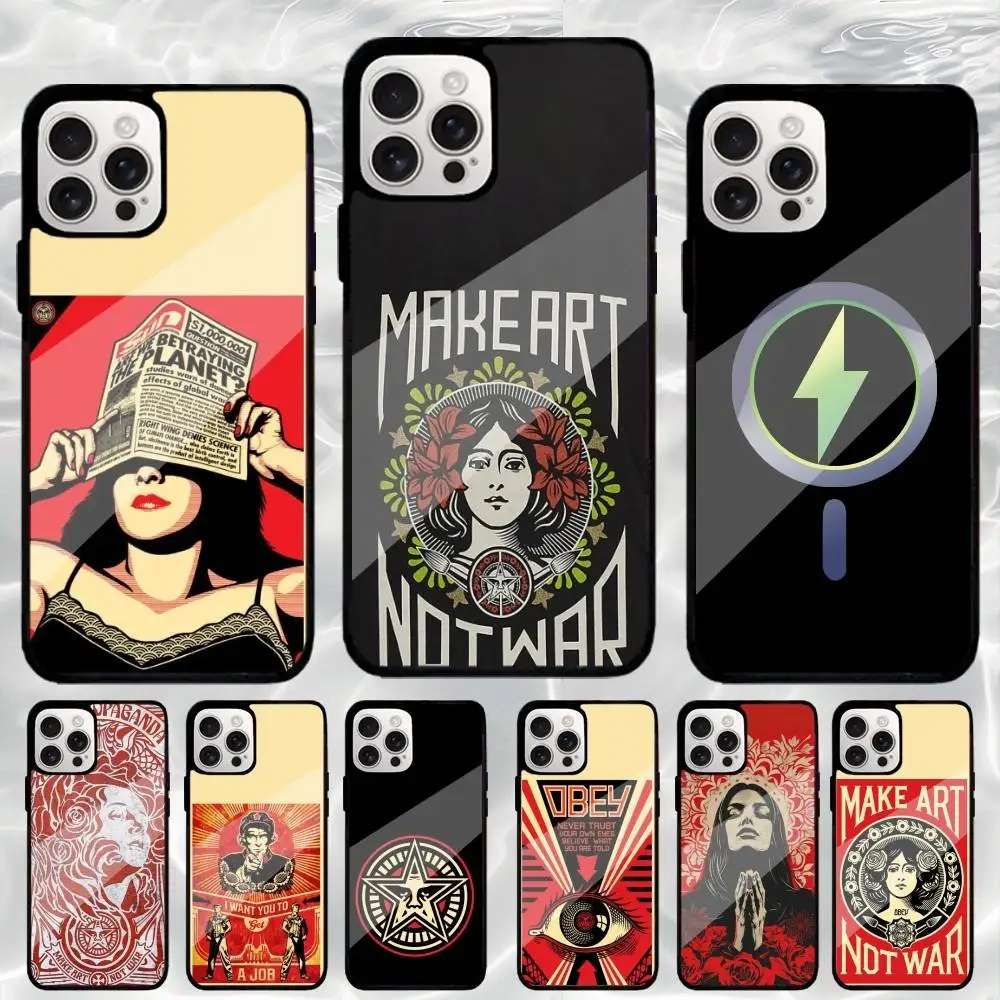 

S-Shepards O-Obey Giant Phone Case For iPhone17,16,15,14,13,12,11 Plus,Pro Max Magnetic For Magsafe Wireless Charging