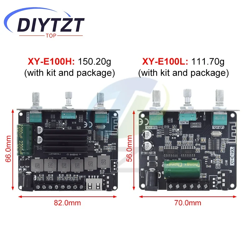 XY-E100H XY-E100L 2.1 Channel Bluetooth Audio Amplifier Board Module 50W+50W+100W Subwoofer With High Fidelity And Sound Quality
