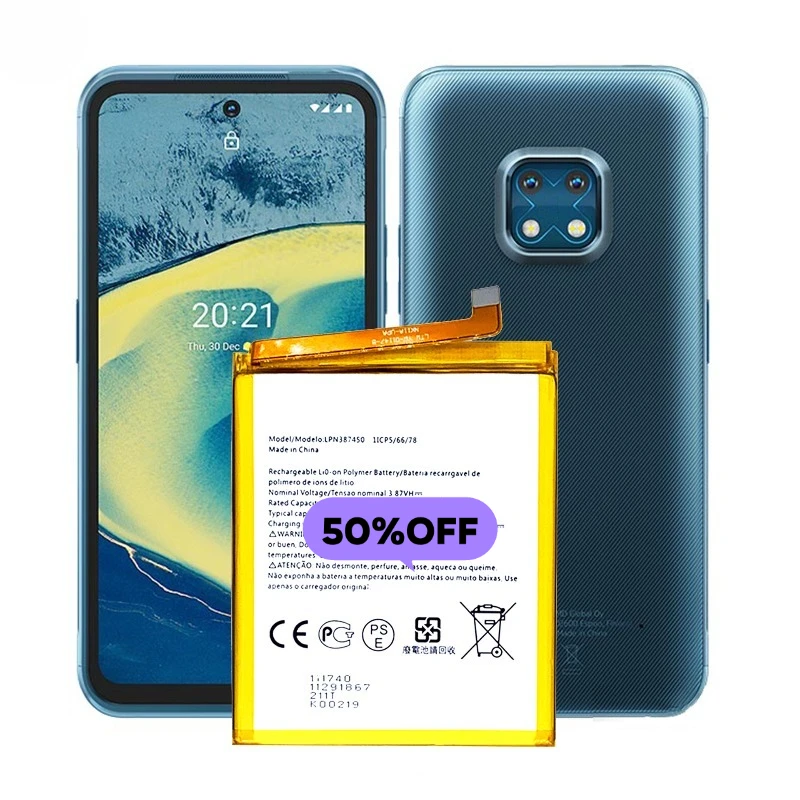 LPN387450 para Nokia XR20/TA-1368/TA-1362 Batería para teléfono de alta calidad y alta capacidad Reemplazo Batería Grado A con herramientas 4