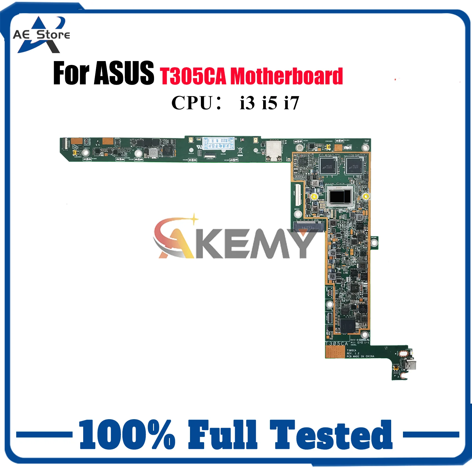 

T305CA Материнская плата для ноутбука ASUS Transformer T305C T305CA Материнская плата для ноутбука с процессором i3 i5 i7 100% тестирование ОК быстрая доставка stk