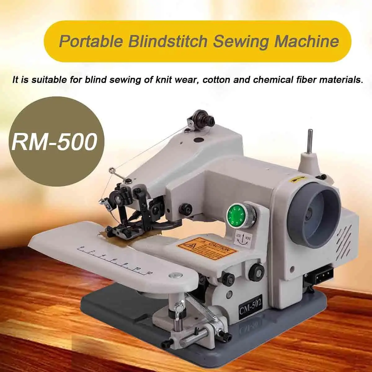 Rm-500 Blindstitch Sewing Machine, Portable Sewing Machine With Invisible Hem- Dressmaker Sewing Machine Desktop Blindstitch