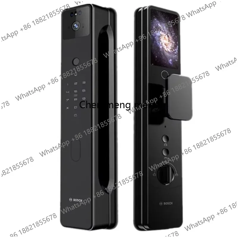 Smart Door Lock Fingerprint Waterproof Aluminium Front Door Lock WiFi Key Card Master Switch Key Features