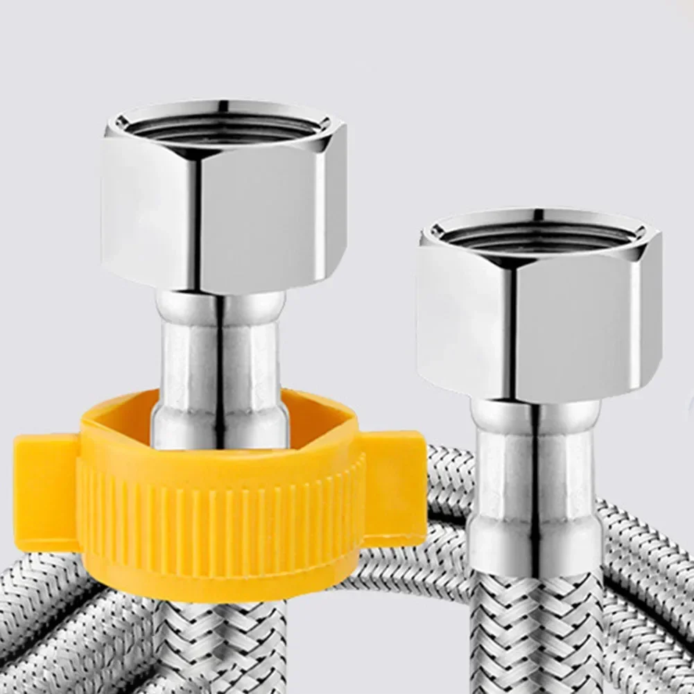 1/2 pollici in acciaio inox idraulico a prova di esplosione tubo flessibile intrecciato rubinetto tubo dell'acqua cucine bagni wc