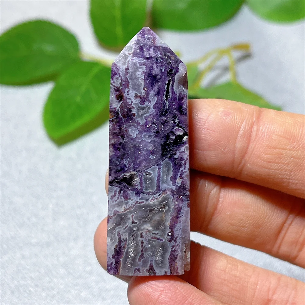 Natural Crystal Druzy Sphalerite Tower Point Stone Quartz Healing Mineral Specimen Reiki Carving Home Decoration Gift Energy