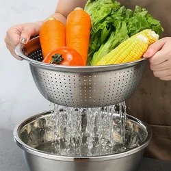 3 In 1 Multifunctional Stainless Steel Kitchen Graters Colander Vegetable Slicer Set with Container Kitchen Cooking Storage Tool