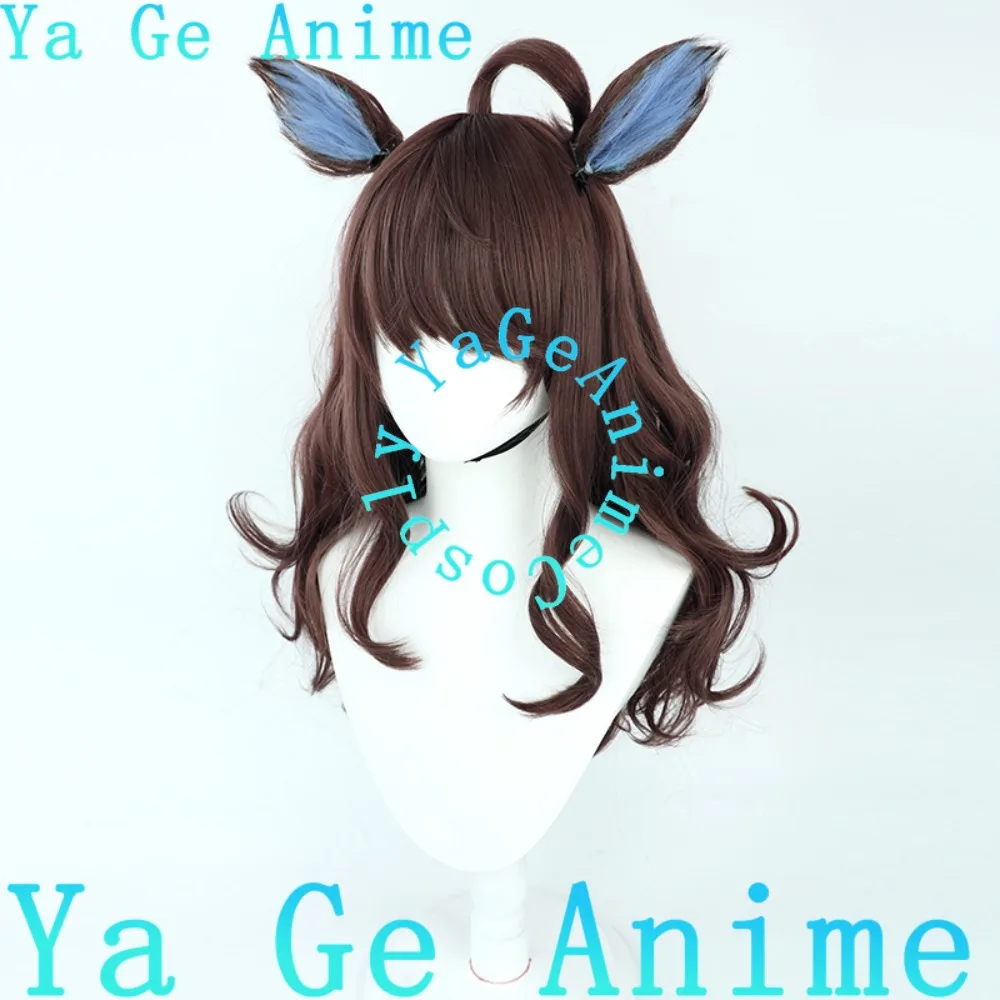 يا جي أنيمي أوما موسومي جميلة ديربي جريئة اللباقة شعر مستعار تأثيري مع آذان وذيل سباق الخيل فتاة لعبة عرض الواقع شعر مستعار شخصية #5