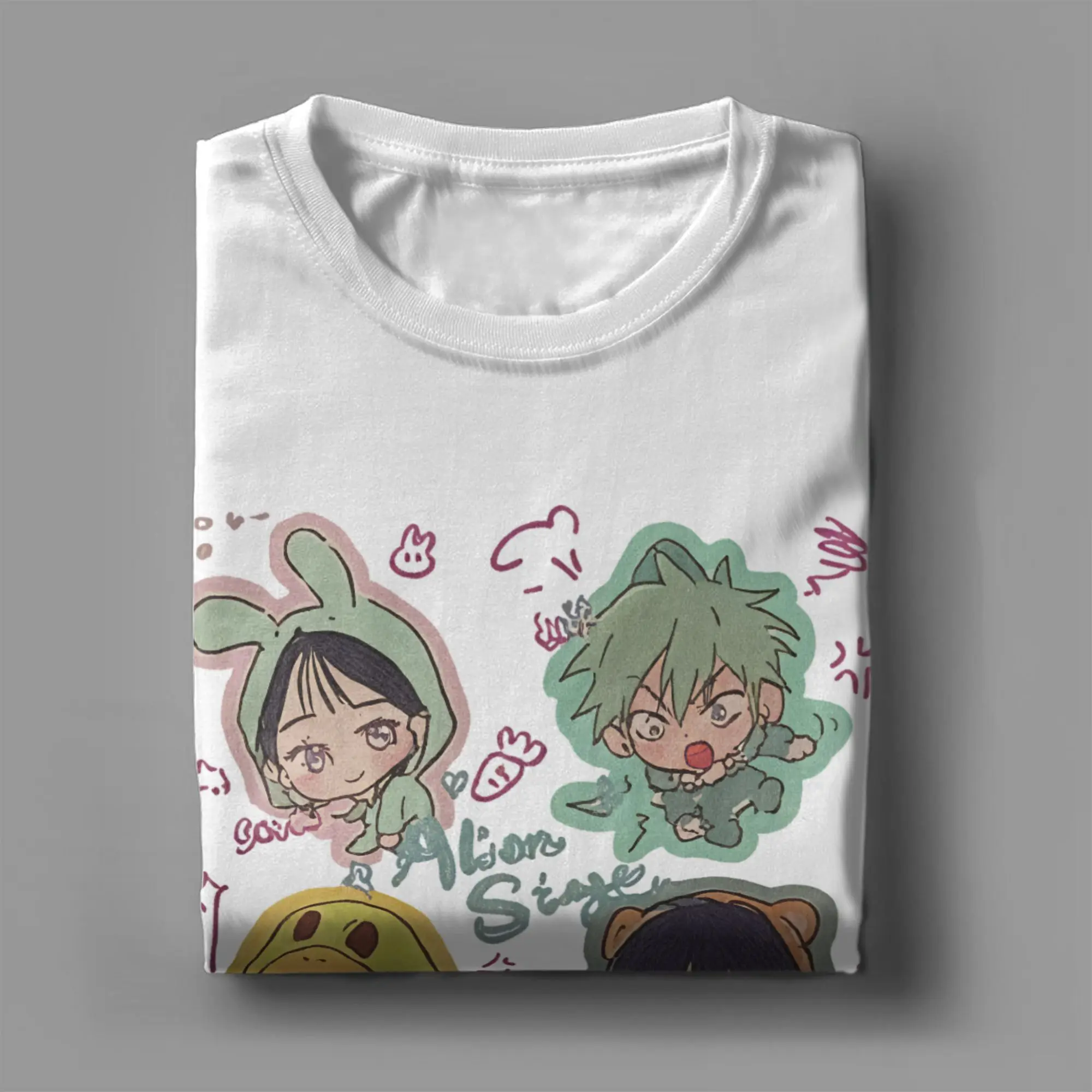 الغريبة المرحلة إيفان حتى ميزي هيون وو سوا للرجال النساء تي شيرت أنيمي مضحك تيز Crewneck تي شيرت القطن الخالص حجم كبير الملابس #5