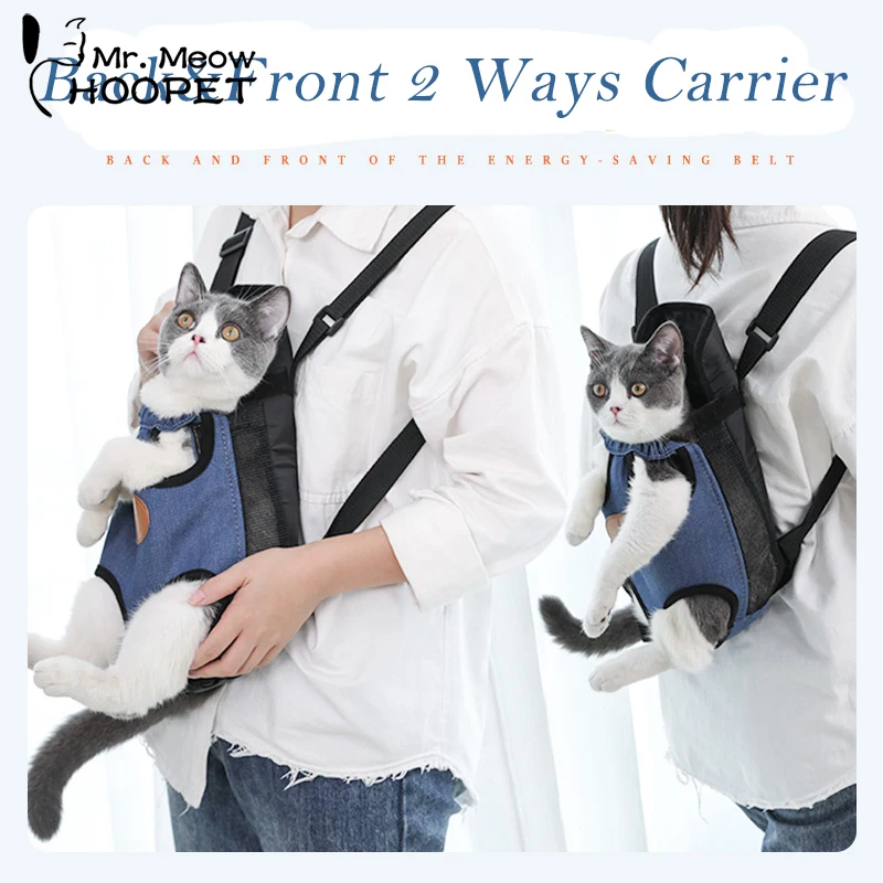 Hoopet-Mala de Viagem Respirável para Animais, Mochila para Cães e Gatos, Sacos de Ombro, Moda