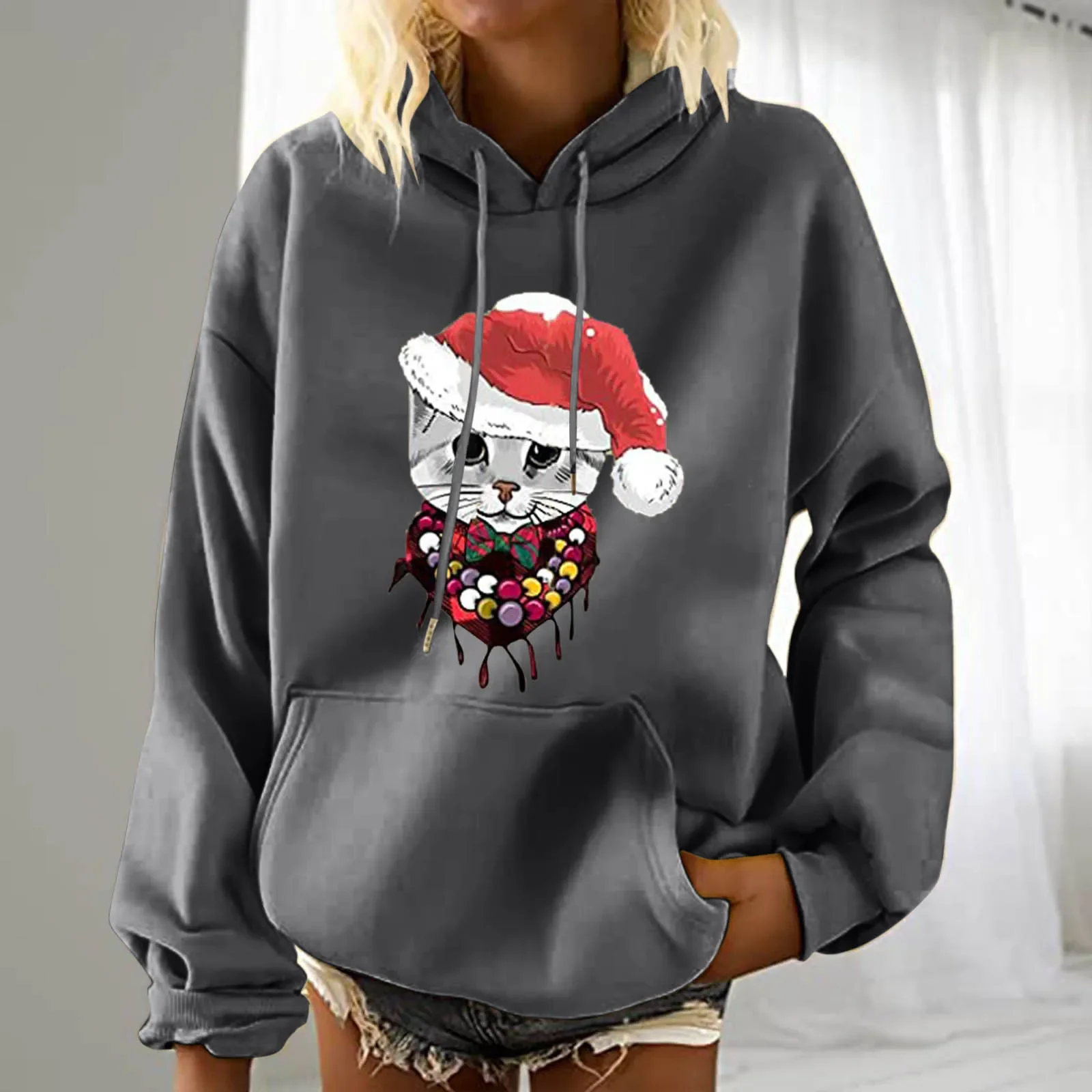 

Ugly Christmas Sweaters Men Women Funny Santa Xmas Sweater Jumper Tops Couple Pullover Autumn Holiday Party Crew Neck Sweatshirt