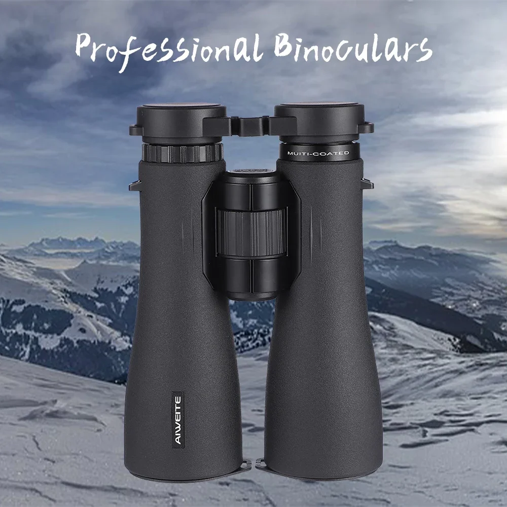 12x50ED Binoculars Professional Waterproof HD Lens Powerful Bak4 Prism Optics Full Multicoated Glass For Hunting Outdoor Travel