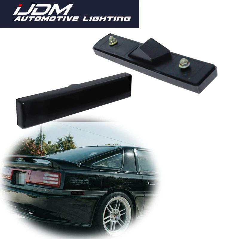 For 1986-1992 Toyota Supra MK3 A70 Smoked Lens Rear Fender Side Marker Parking Light Cover Shells No Bulb/Socket Car Accessories