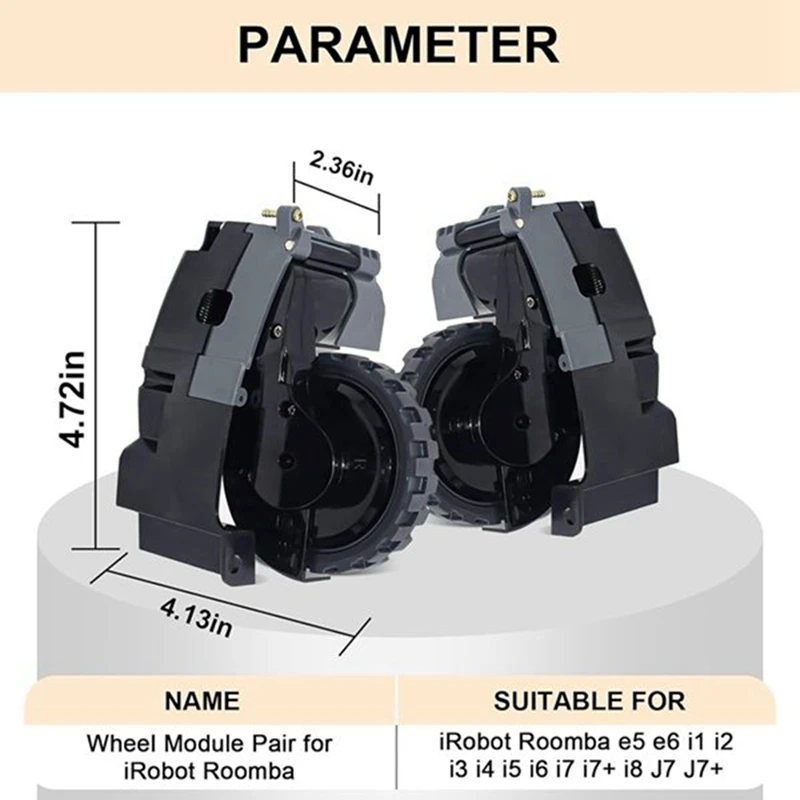 

Drive Wheel Module for I7 I7+ I8 I3 I6+/Plus E5 E6 E7 J7 J7+ J6+ Vacuum Cleaner Spare Parts R