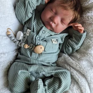 Wiedergeborener Levi schlafende 3D -bemalte Hautpuppe, verwurzelte Wimpern, ermäßigte Puppenteile, Schimmelpilze, 19 12 Hauptverkaufspuppe, die wirklich aussieht - №6