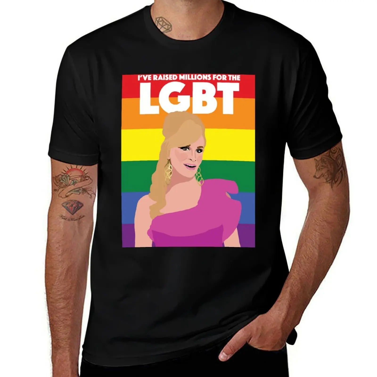 SONJA MORGAN|I've Raised MILLIONS for the LGBT|RHONY (Real Housewives of New York) T-Shirt Outdoor Activity Sports T-Shirt