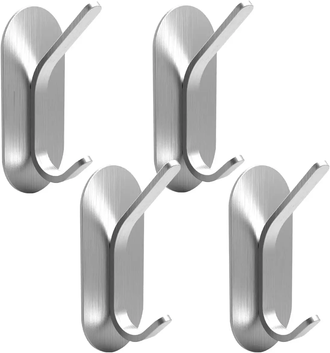 Crochets Adhésifs Imperméables en Acier Inoxydable, pour Manteau, Chapeau, Serviette, Robe