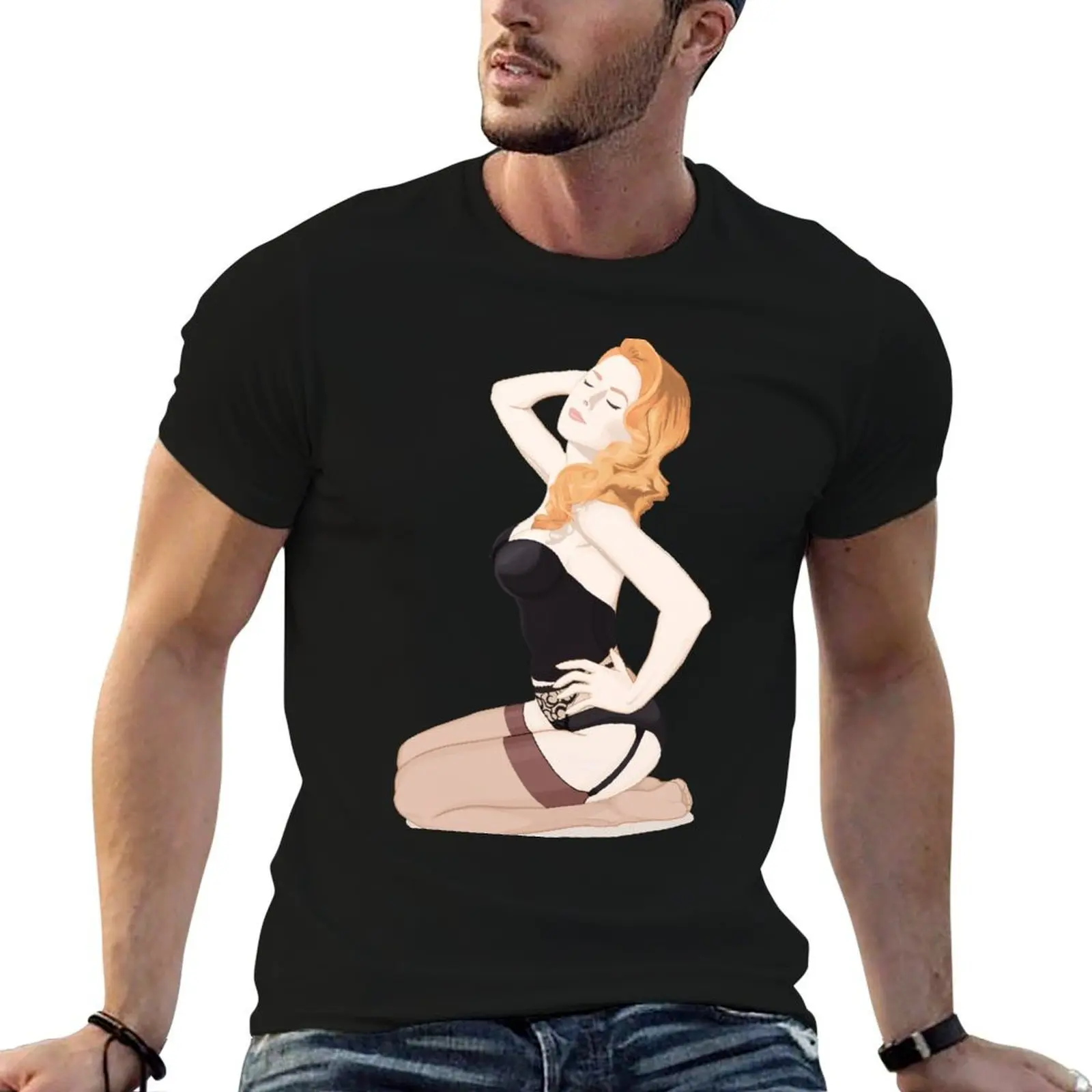 

Vintage Pin up Girl - Sexy Lingerie T-Shirt g man t shirts for men cotton t shirt pack T-Shirt