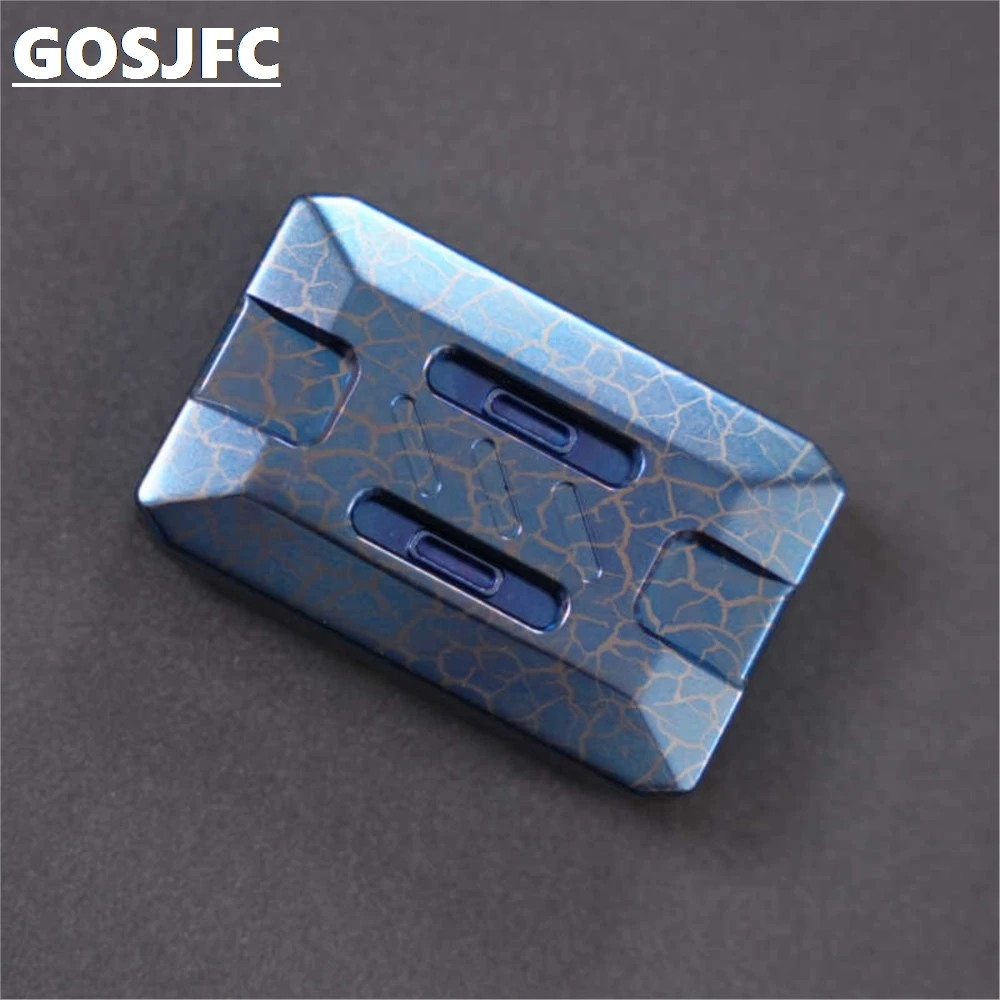 Titanium Bluen Magnetic Linkage Push Slider NO.33 EDC Metal Decompression Toys