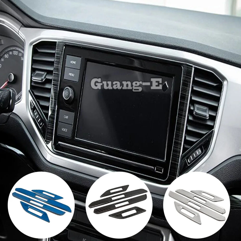 Car Inner Garnish Cover Detector Trim Front Air Conditioning Outlet Vent For Volkswagen VW T-ROC TROC 2017 2018 2019 2020 2021