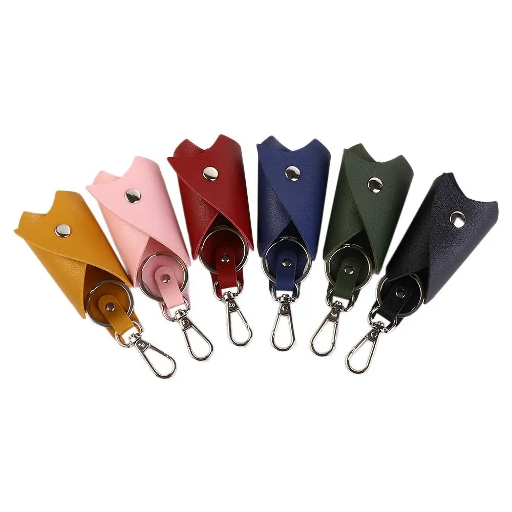 Protetor de Chave em Couro PU, Capa para Chave de Carro, Carteira de Chave em Couro, Chaveiro, Bolsa para Chave Remota, Porta-Chaves Masculino, Organizador de Chaves de Carro