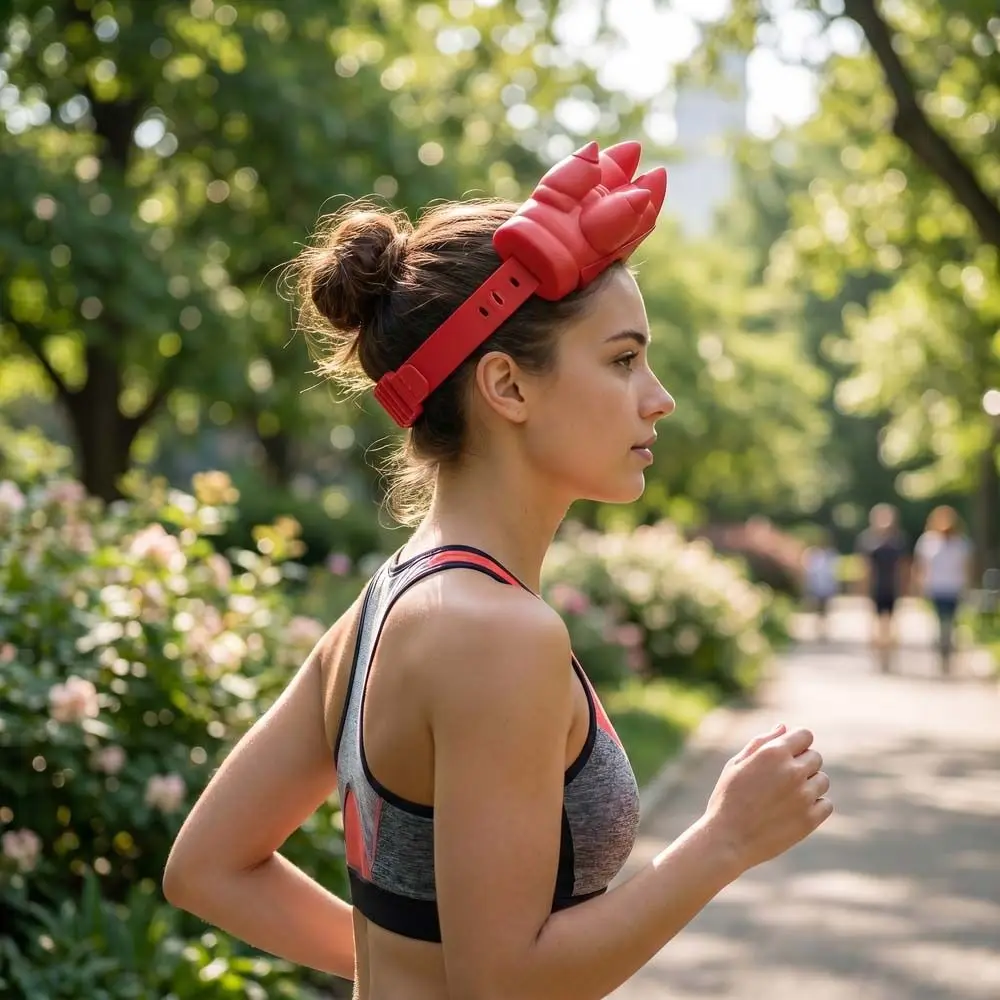 

3D Printing 3D Printing Pig Trotter Cap Adjustable Creative Hand Sun Visor Headband Multifunction Portable Sun Protection Cap