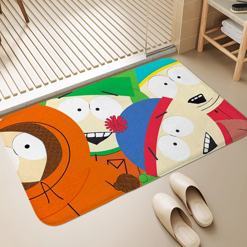 Carpet for Bedroom S-South Park Cute Bathmat Custom Living Room Rugs Entryway Toilet House Entrance Mat Modern Home Decoration