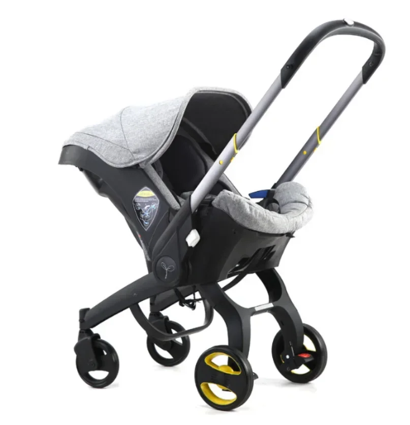 Multifunctional Baby Stroller Lightweight Foldable Newborn Travel Stroller Two-way Swivel Seat Four-wheeled Baby Stroller 4-in-1
