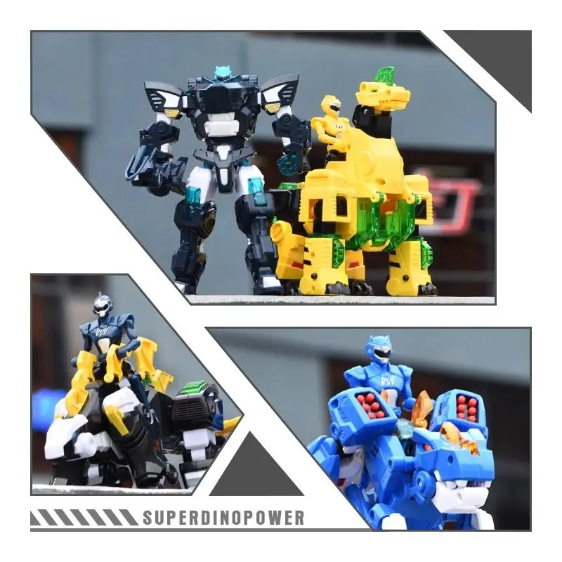 Miniforce Super Dino Power 2 Transforming Mecha - 5 - in - 1 Dino Robot Toy for Kids, Christmas Gift with Sound & Light