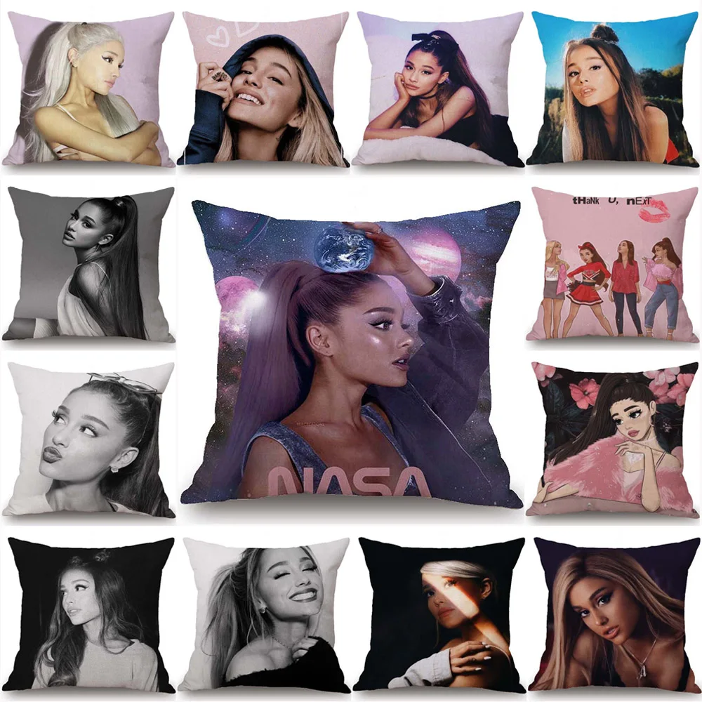 

Ariana Grande Pillow Case Pillow Cover Bedroom Throw Pillow Case Oreiller Kissen Almofada Cushion Cover Free Shipping