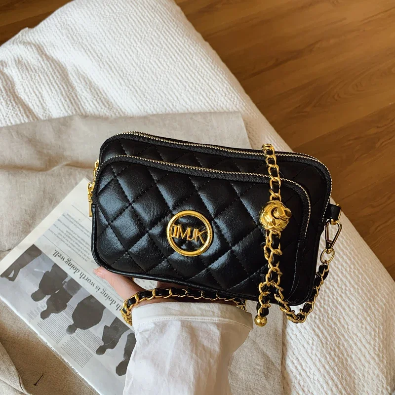 Durável um ombro bolsa feminina bonito impressão maillard estilo campus estudantes saco de corpo cruz ajustável deslocamento único