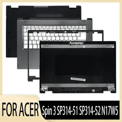 New for Spin 3 SP314-51 SP314-52 N17W5 Laptop LCD Back Cover/Palmrest/Bottom Case Touch Version A Cover 14 Inch