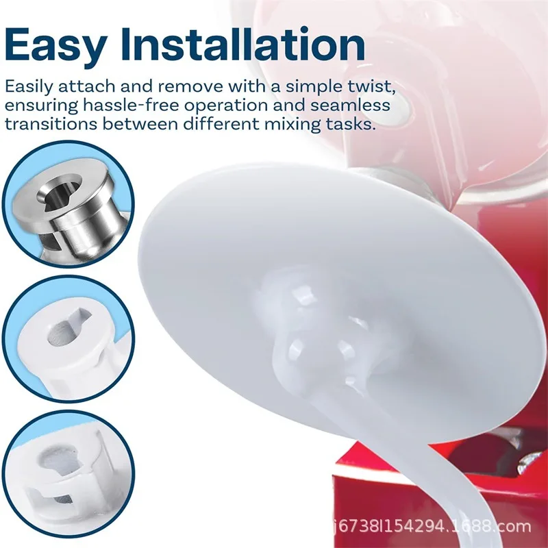 Suitable for Kitchenaid Kitchen Machine Accessories K45WW Egg Beater K45DH Dough Hook K45B Stirring Paddle Combination